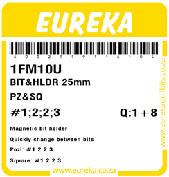 1FM10 - Bit Holder 25mm -1FM10_Label_T